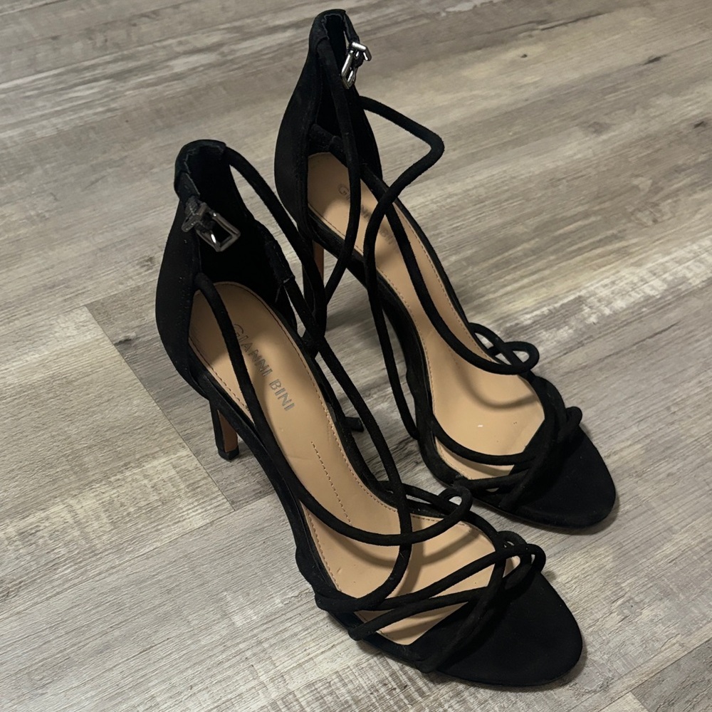 Black Strappy Heels